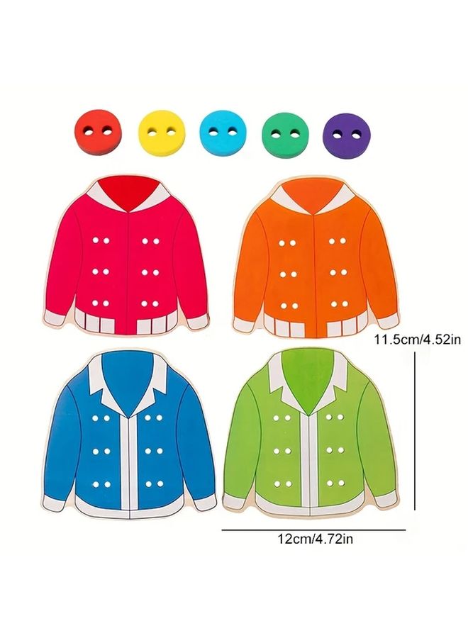 Wooden Threading Board Game LTC01036 Educational Toy For Fine Motor Skills - Image 3