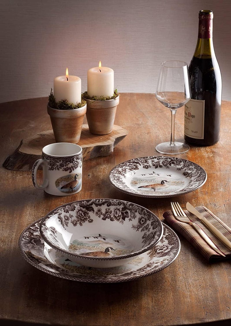 Spode Spode Woodland Salad Plate Canadian Goose 8  Perfect for Thanksgiving and Other Special Occasions  Made in England from Fine Earthenware  Microwave and Dishwasher Safe  - Image 4