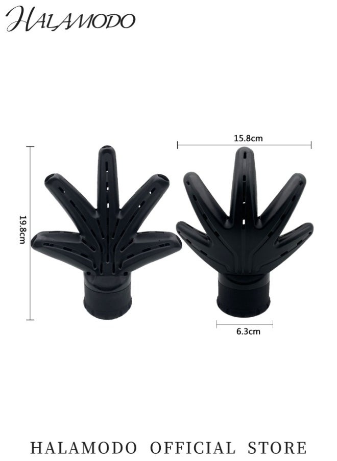 HALAMODO - Hand-Shaped Blow Dryer Hood Even Heat Distribution Protects Scalp Promotes Blood Circulation Heat-Resistant Rubber Ring Fits Multiple Blow Dryers Convenient Installation - Image 1