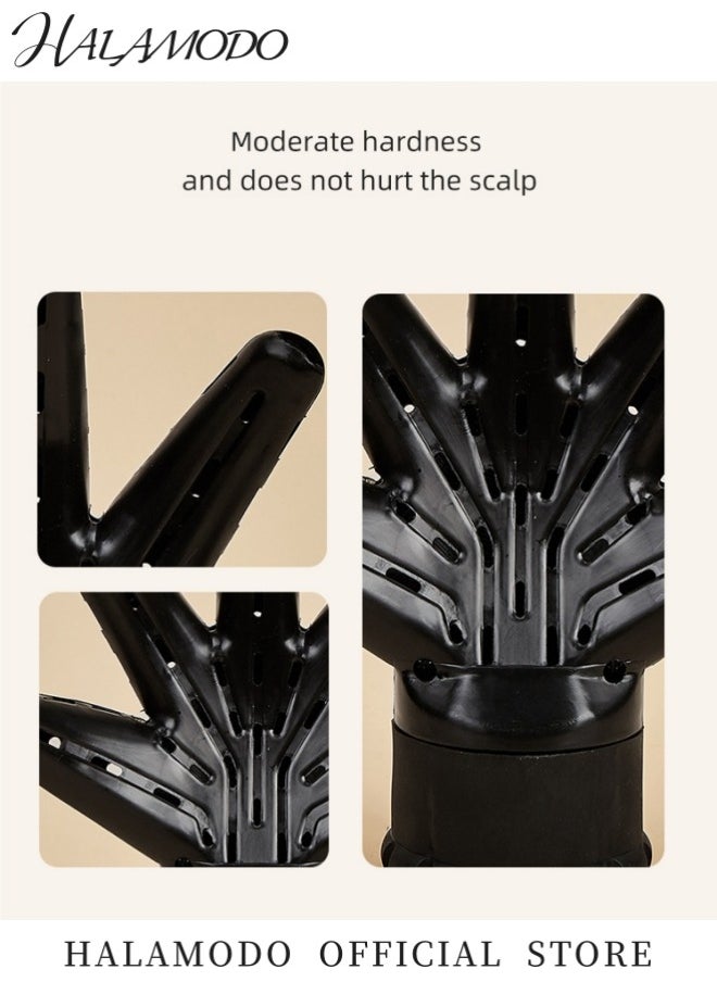 HALAMODO - Hand-Shaped Blow Dryer Hood Even Heat Distribution Protects Scalp Promotes Blood Circulation Heat-Resistant Rubber Ring Fits Multiple Blow Dryers Convenient Installation - Image 1