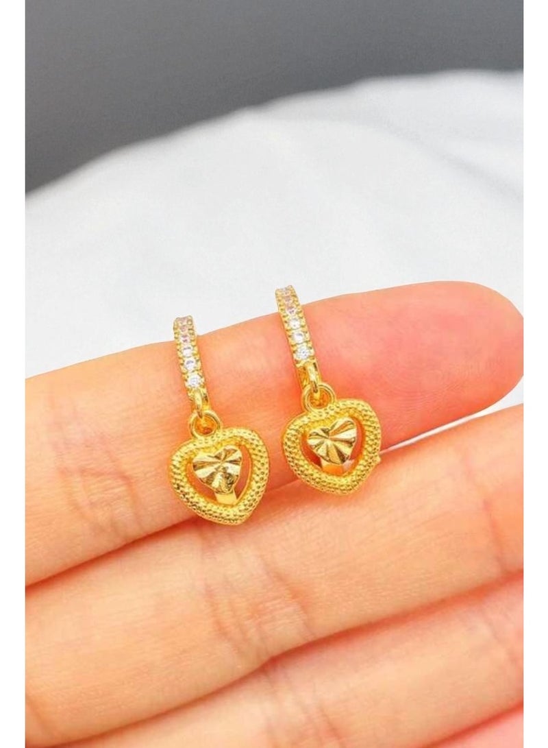 Dangle Charms Elegant & Trendy Gold Plated Earrings For Women - Image 3