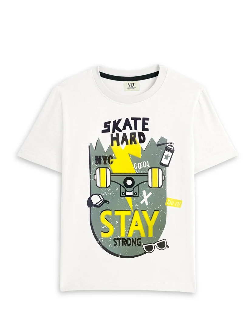 victor and jane MULTIPACK -BOYS CASUAL PRINTED T-SHIRT (3 PC)