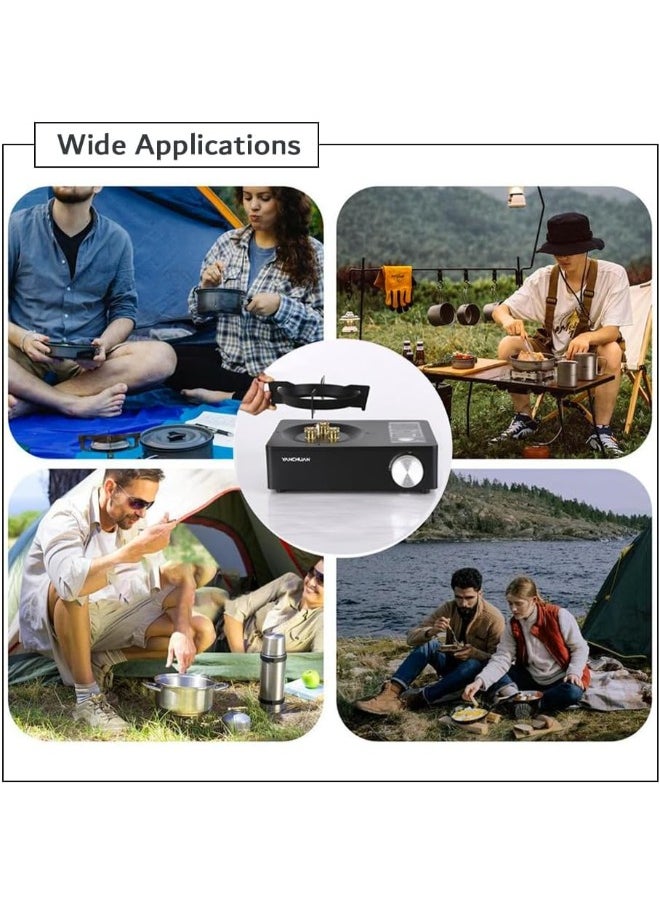 Executive LLC - Camping Stove, Extra High Output, Single Burner Butane Stove Camping Accessories, Outdoor Windproof Camp Stove, Camping Cooking Grill, Propane Burner and Backpacking Essentials - Image 1