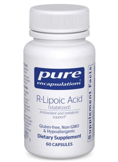 Pure Encapsulations R Lipoic Acid (Stabilized) ; Hypoallergenic Supplement With Enhanced Antioxidant Protection And Metabolic Support ; 60 Capsules  - Image 1