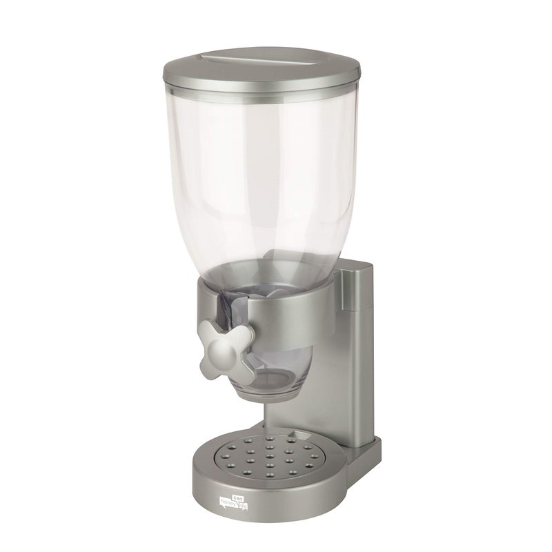 ZevrO Zevro GAT102 Indispensable Dry Food Dispenser Single Control Silver