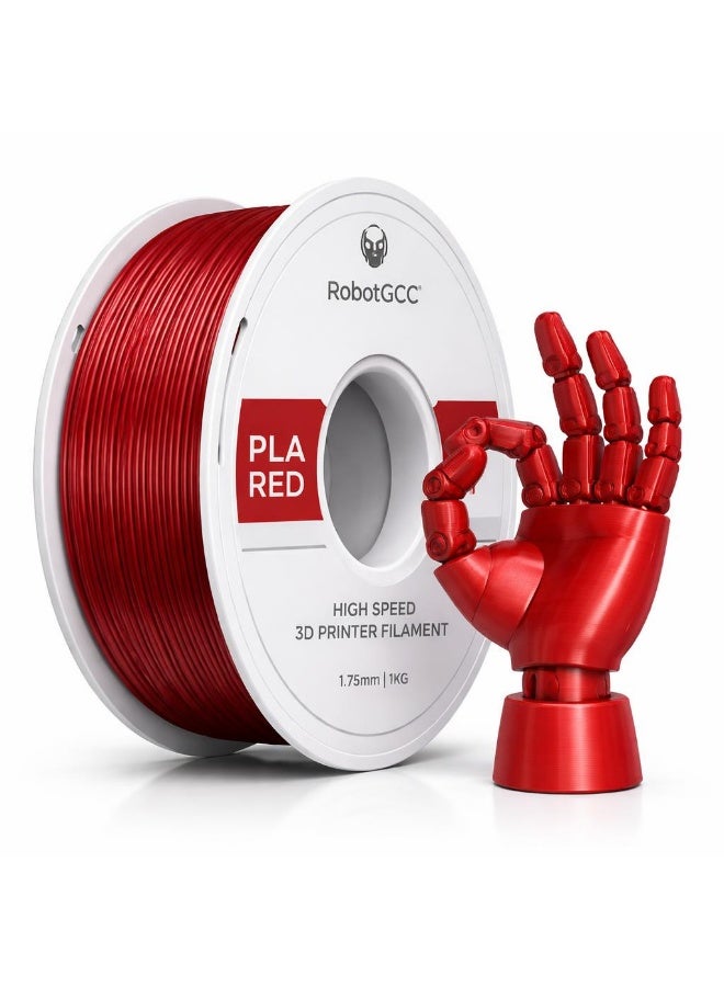 Pla Eco Red 1 75Mm 3D Printer Filament 1Kg High Precision Pla Filament Spool For Fdm Printing Easy Print Pla Material Smooth Extrusion Stable Flow Consistent Diameter Strong Layer Adhesion Low Warping High Compatibility With Most 3D Printers Ideal Fo