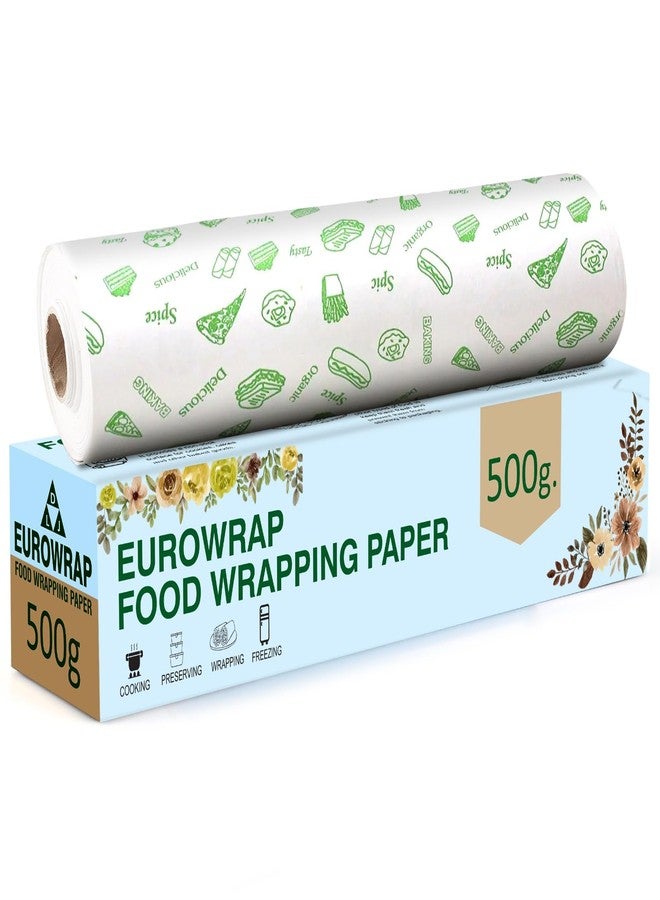 EUROWRAP Food Wrapping Paper 500g – Butter Paper Roll, Greaseproof & Microwave Safe, Roti Wrapping Sheets for Kitchen Use, Ideal for Baking, Packing, and Serving - Image 1
