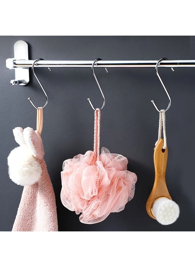 10 قطعة من الخطافات المزدوجة على شكل S اللاصقة متعددة الأغراض للتخزين والتعليق بدون حفر - Image 3