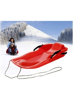 DubaiGallery 2-Person Outdoor Sports Plastic Toboggan Boards Sled Luge Snow Grass Sand Board Red  - Image 2