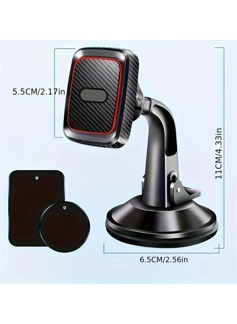 LEDIN Car Magnetic Mobile Phone Holder for iPhone and for Samsung, Super Strong, Dashboard & Suction Cup Compatibility - Image 2