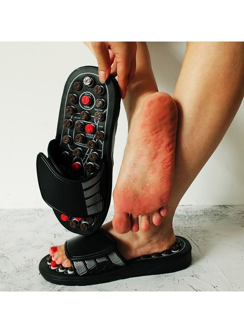 DubaiGallery Men's massage slippers, pedicure shoes, Chinese medicine, blood pressure treatment, health care, home - Image 2