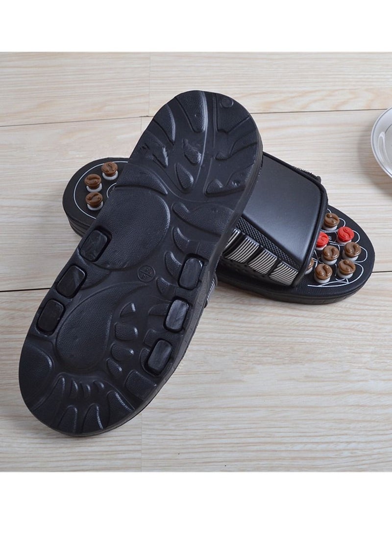 DubaiGallery Men's massage slippers, pedicure shoes, Chinese medicine, blood pressure treatment, health care, home - Image 3