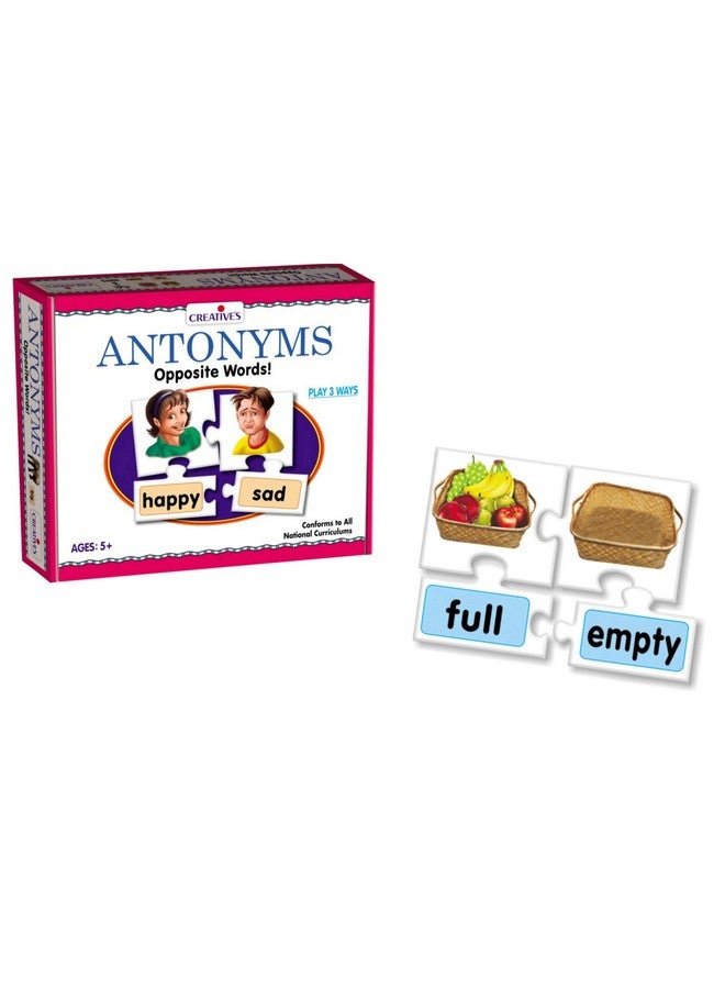 كرييتف إديوكيشنال آيدز مجموعة أدوات تعليمية إبداعية للمتجانسات والمتضادات | لعبة مطابقة البطاقات للأطفال | ألغاز تعليمية للأطفال | من سن ٤ سنوات فما فوق - Image 3