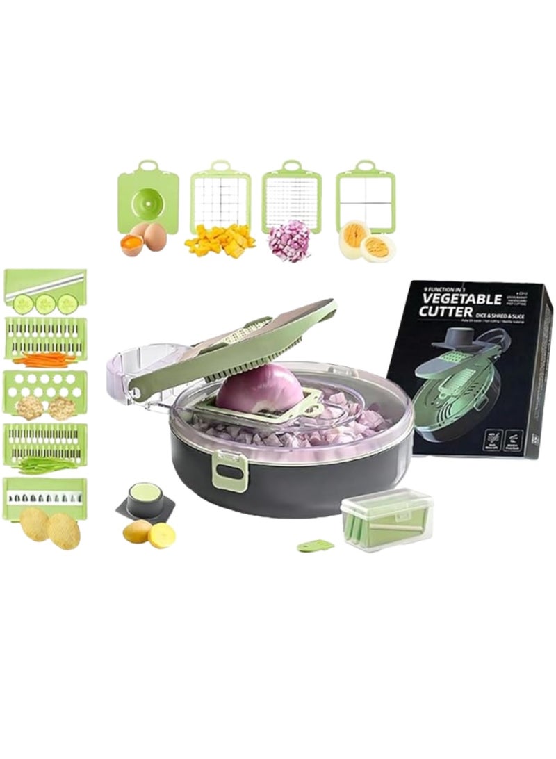 Vegetable Chopper with Container – Multi-Function Food Cutter & Dicer