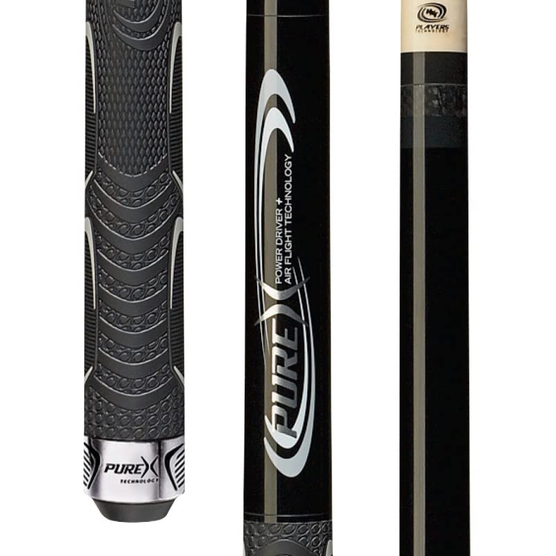 19 oz PureX Cues HxtP1 Black Quadruple Threat 4Piece Technology Jump Break Billiard Pool Cue Stick