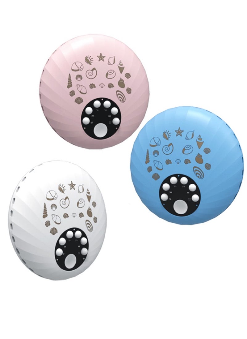 Portable Baby Sleep Soother, White Noise Sound Machine for Sleeping with 8 Color Night Light, Toddler Sleep Trainer with 10 Soothing Sounds, 3 mode Timer (Soft Pink)