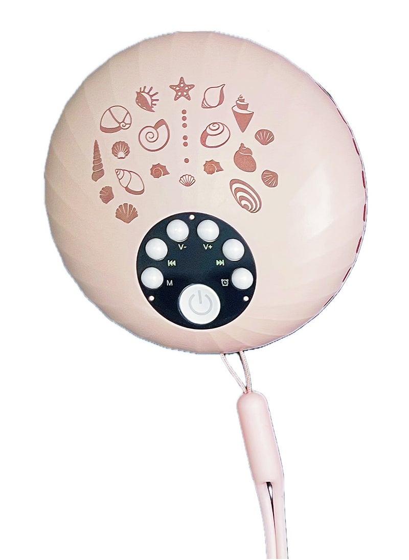 Portable Baby Sleep Soother, White Noise Sound Machine for Sleeping with 8 Color Night Light, Toddler Sleep Trainer with 10 Soothing Sounds, 3 mode Timer (Soft Pink)