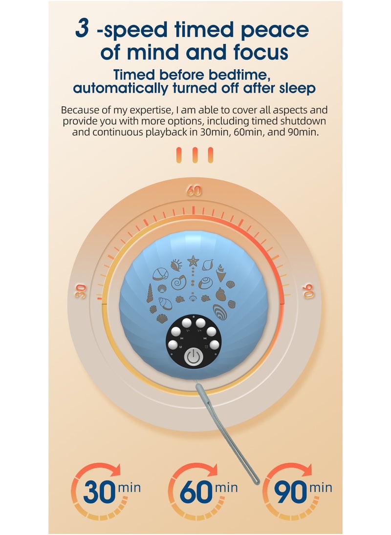 Portable Baby Sleep Soother, White Noise Sound Machine for Sleeping with 8 Color Night Light, Toddler Sleep Trainer with 10 Soothing Sounds, 3 mode Timer (Soft Pink)