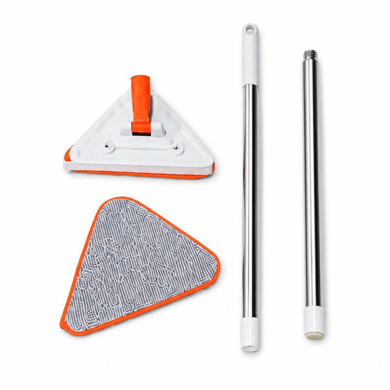Group Tiger Triangular Microfiber Cleaning Mop with Telescopic Handle and 360 Degree Rotating Head - 17-1 - Image 2