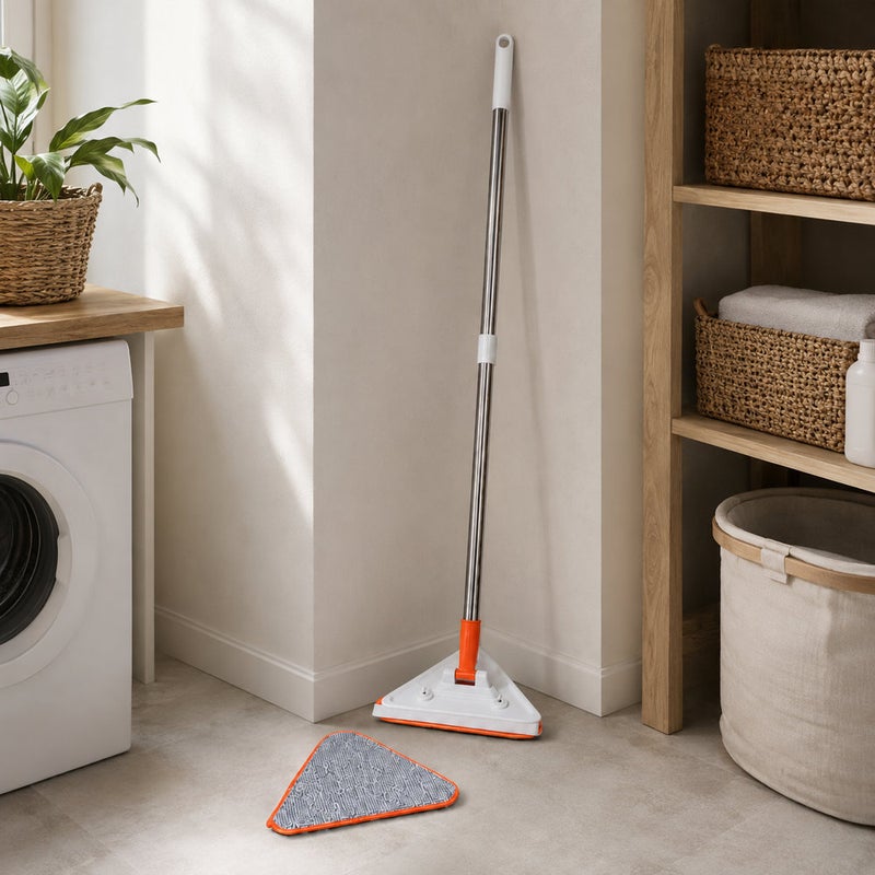 Group Tiger Triangular Microfiber Cleaning Mop with Telescopic Handle and 360 Degree Rotating Head - 17-1 - Image 4