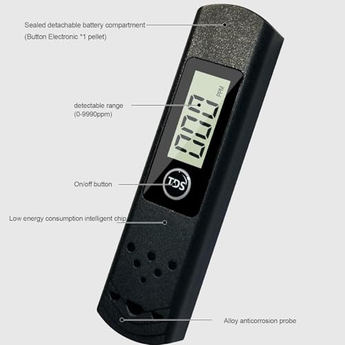 IONIX TDS Meter for Water Testing – Digital TDS & pH Liquid Combo Kit with Hold Function – 2-in-1 Water Quality Tester for Drinking Water, RO System, Aquarium, Hydroponics, Pool & Spa - Image 5