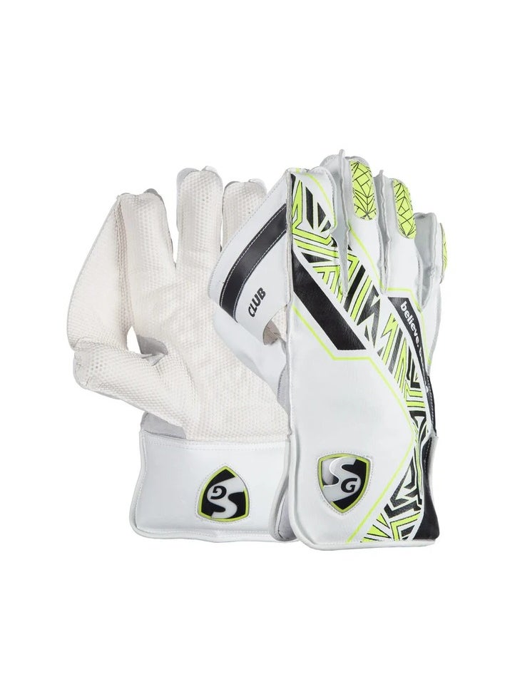 SG - Club Wicket Keeping Gloves (Multi-Color) W.K. Gloves - Image 1