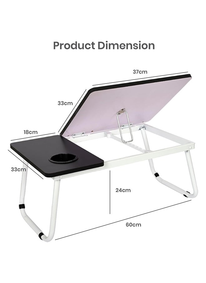 Home Pro Home Pro Folding Laptop Table Portable Laptop Desk with Cup Holder for Study, Entertainment, & Camping  - Image 2