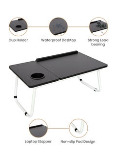 Home Pro Home Pro Folding Laptop Table Portable Laptop Desk with Cup Holder for Study, Entertainment, & Camping  - Image 3