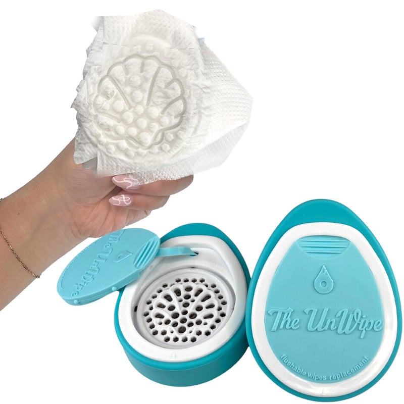The UnWipe, Instead of Flushable Wipes, Add Incredible Texture to Any Toilet Paper Anywhere, Clean Better, Flush Safely - Image 1