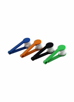 كابتن تيك 5 Pieces Glasses Cleaner Brush, Mini Sun Glasses Eyeglass Microfiber Spectacles Cleaner Soft Brush Cleaning Tool  - Image 5