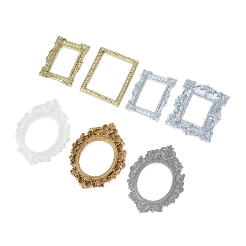 Vintage Mini Photo Frames 7pcs Retro Decor Props for DIY Home Photography - Image 2