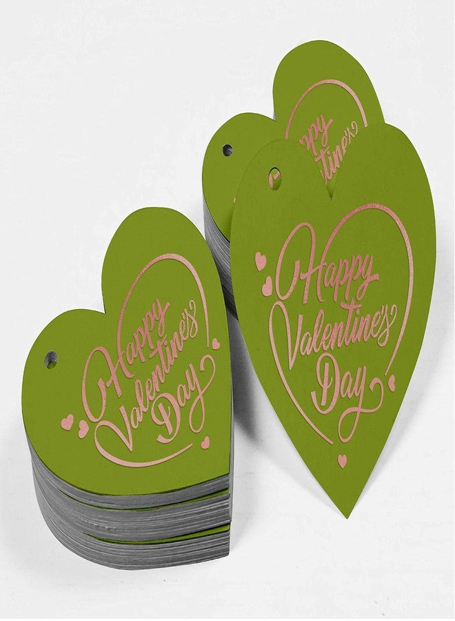 Inkdotpot Rose Gold Foil Paper Hang Tags Happy Valentine's Day Valentine Favor Tags 50 Pieces - Image 4