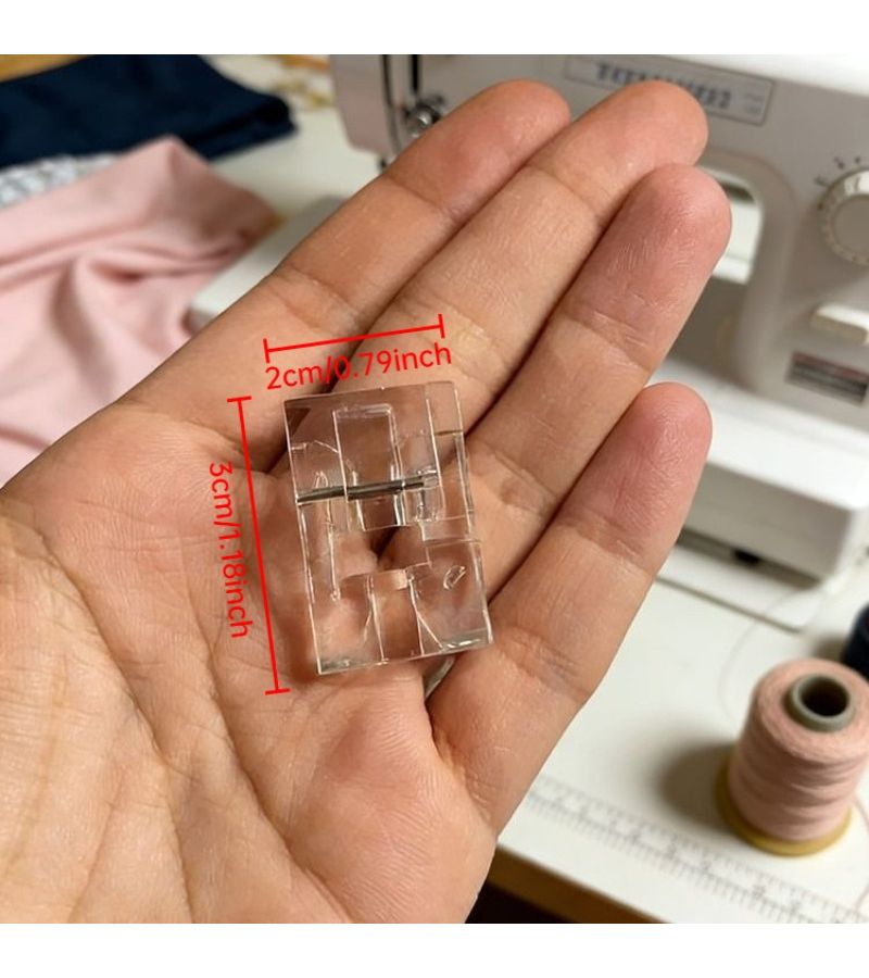 Sewing Machine Beading Presser Foot Universal Clear Plastic 1pc - Image 3