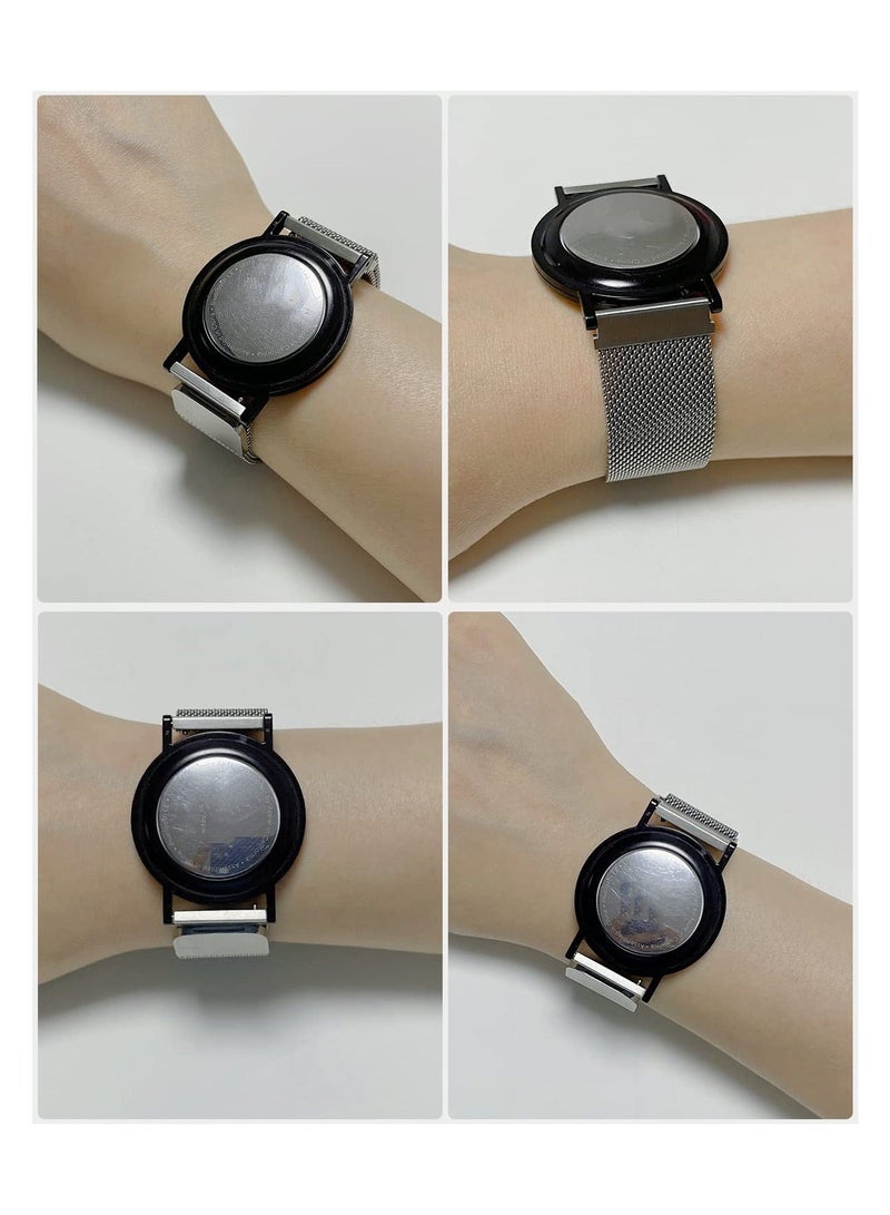 Captaintech Airtag Wristband for Kids Bracelet for Adults Holder with Adjustable Metal Milanese Watchband for Apple Airtag Watch Bracelet for Toddler Child Elder - Image 5