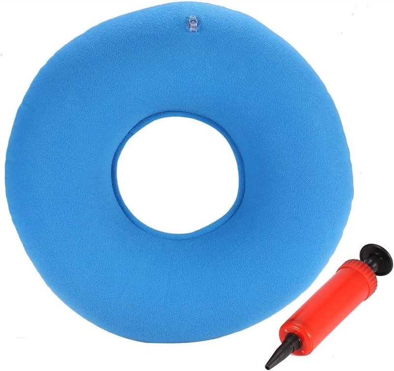 comfrt Inflatable Seat Cushion Pad, Office Chair Seat Cushion Back Pain Relief Pad with Pump for Office Chair, Car, Truck & Wheelchair, Red - Image 1