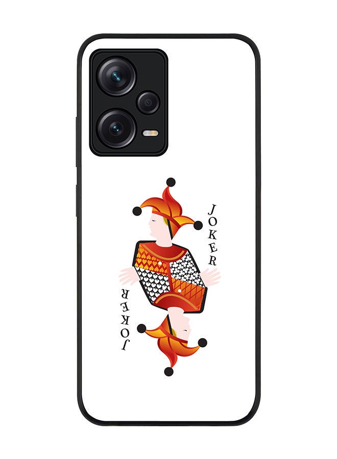 Stylizedd Rugged Black edge case for Redmi Note 12 Pro 5G Slim fit Soft Case Flexible Rubber Edges Anti Drop TPU Gel Thin Cover - Joker - Image 1