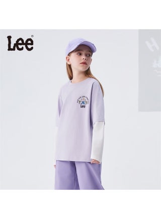 Lee Children'S Wear, Patchwork Outdoor Faux Two-Piece Long-Sleeve T-Shirt, Printed Base Layer, Fengxin Purple - pzsku/Z3B5532552022CD4700CAZ/45/1757075835/855f5ad9-f73e-450f-b9be-8fd2420b233e