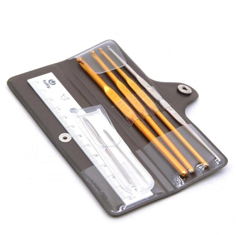 Tulip Crochet Hook Set, Classic One 7-PC Crochet Hook Set & Yarn Needles with Case - Image 1