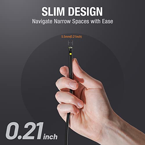 Teslong Endoscope Replacement Cable with Light, Dual Lens Inspection Camera 5.5mm/0.21inch Waterproof Probe Compatible with NTS500, NTS300(3.3FT) - Image 2