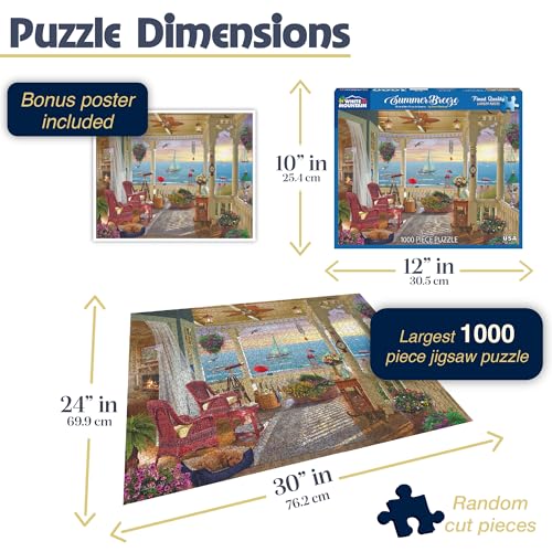 White Mountain Puzzles Summer Breeze, 1000 Piece Jigsaw Puzzle - Image 3