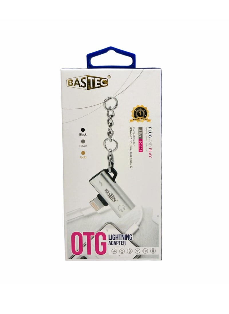 Bastec Adapter from Bastec to Use two Lightning Ports for Headphones and Charger at the same time for Apple Devices  - Image 2