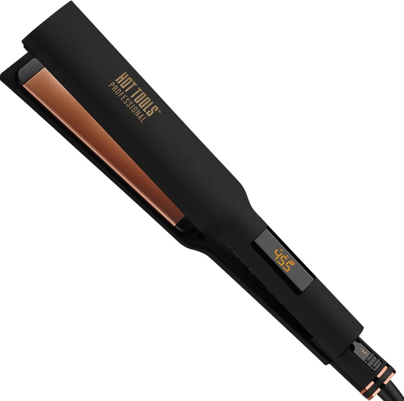 HOT TOOLS Professional Rose Gold Digital Extra Long Flat Iron 112 inch