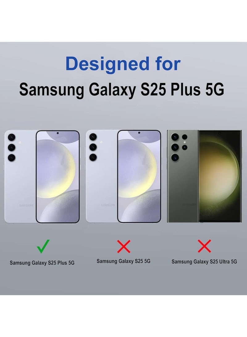 Back Cover Compatible with Samsung Galaxy S25 Plus Cover Clear Magnetic Case with Built-in Magnets Compatible with MagSafe Crystal Clear Slim Soft TPU Bumper Cover (Samsung Galaxy S25 Plus) - Image 2