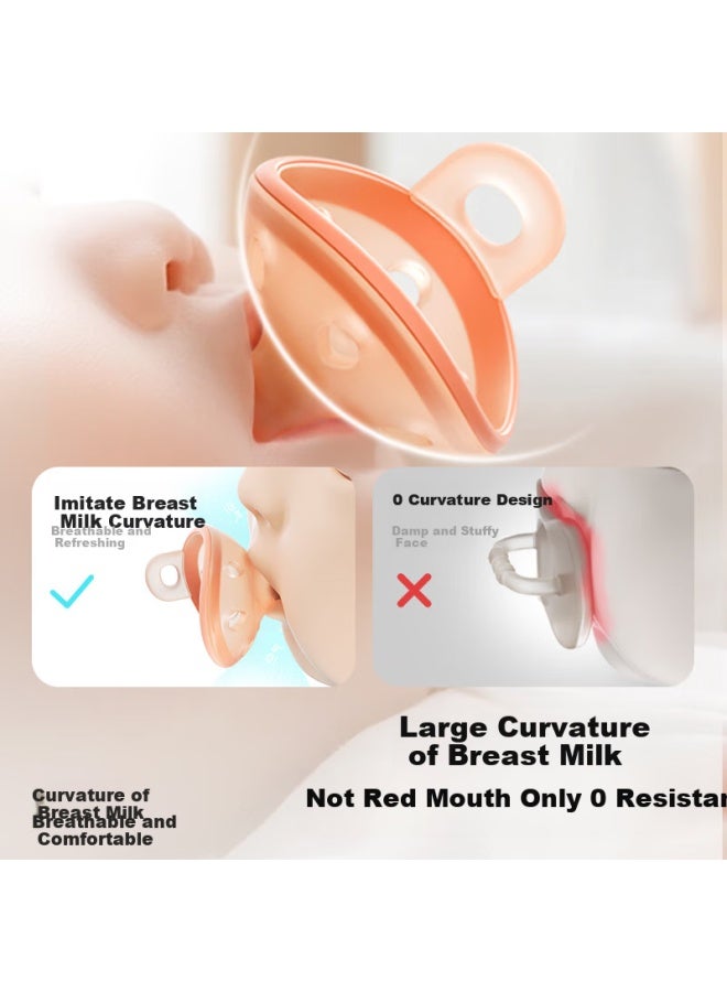 Garkoko Pacifier For 0-3 Months, Breast Milk, Anti-colic, Ultra-light, Newborn Baby Toy, Silicone, Soothing, Comforting Baby - Image 2