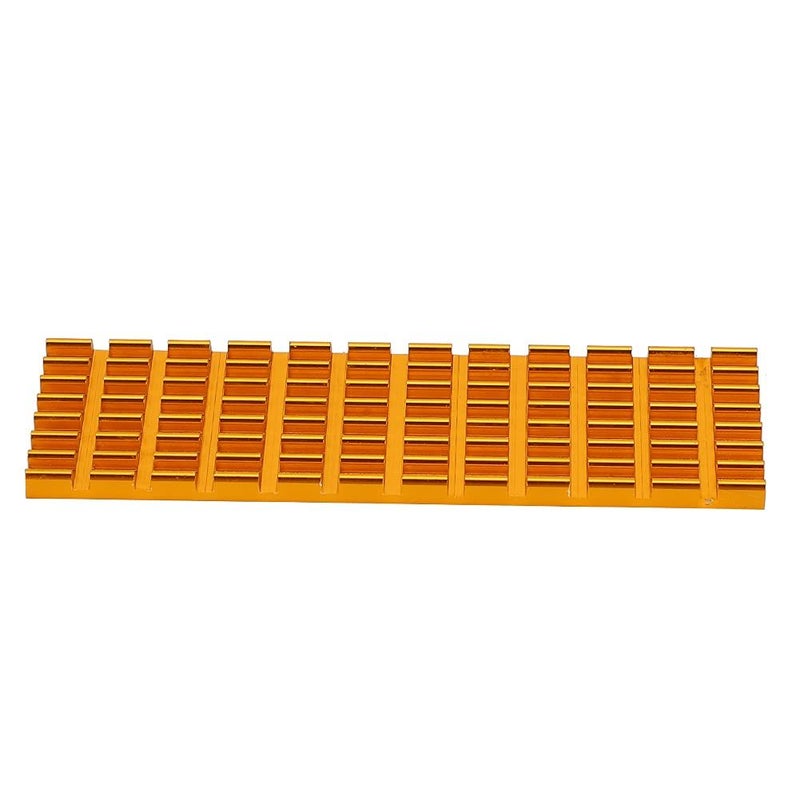 Gold M2 SSD Heatsink 2280 High Performance Cooling Fin Radiator for Laptop - Image 2