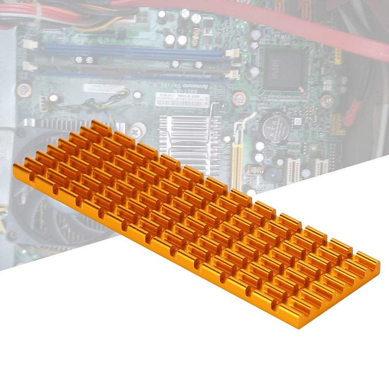 Gold M2 SSD Heatsink 2280 High Performance Cooling Fin Radiator for Laptop - Image 5