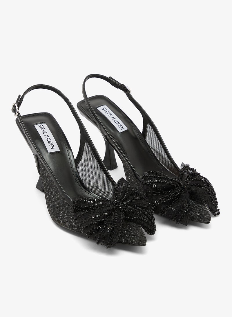 STEVE MADDEN NIGHT-FALL Embellished Slingback Pumps - Image 5