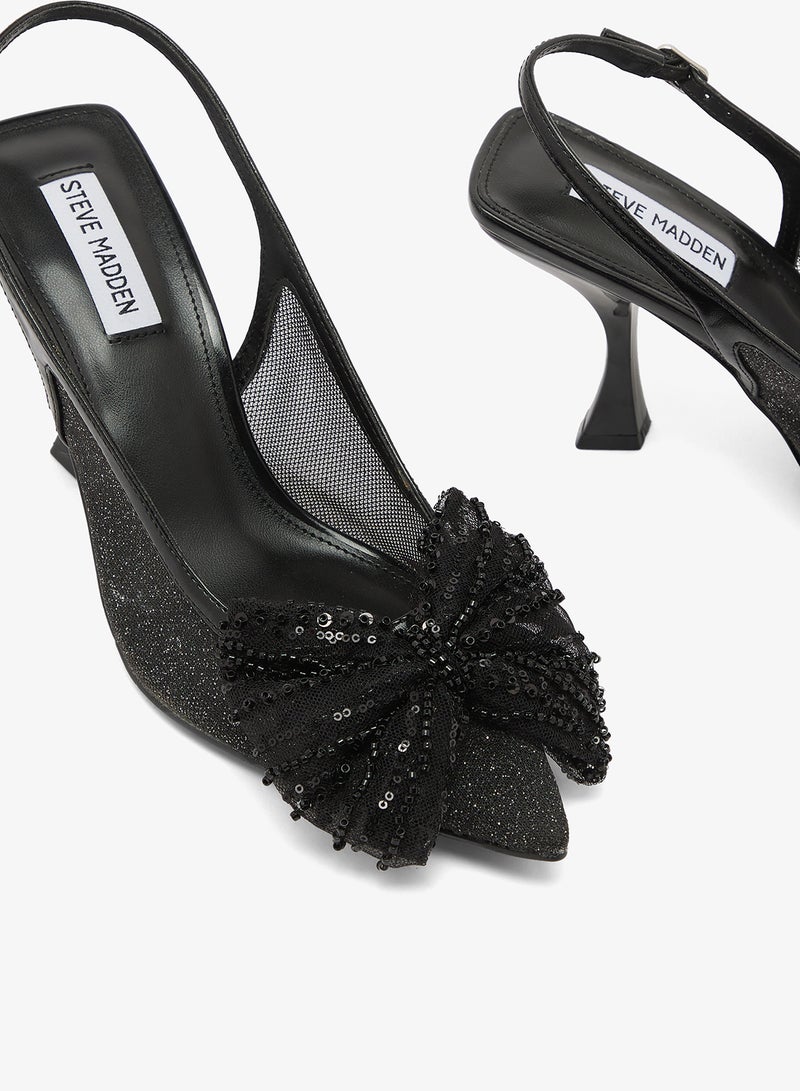 STEVE MADDEN NIGHT-FALL Embellished Slingback Pumps - Image 4