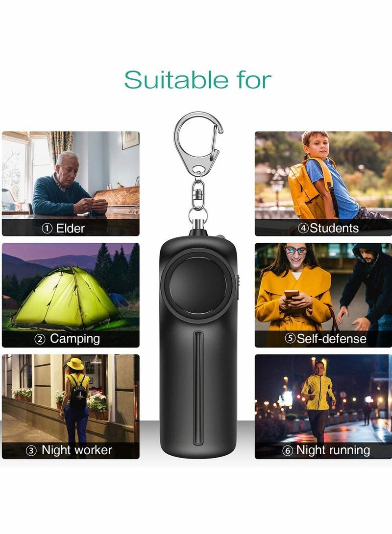 Personal Safety Alarm for Women Children and Seniors 130dB Rechargeable Security Siren with LED Light Easy to Use Emergency Alert Keychain Reusable Design - Image 5