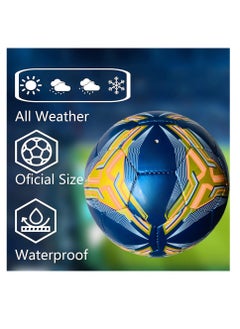 ALLKING Soccer Football Ball - Pro Football Quality - Size 5 - High Performance Precision and Control - Durable for Matches and Training  - Image 2